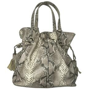 VGUC - Cole Haan Snakeskin Boho Bucket Bag
